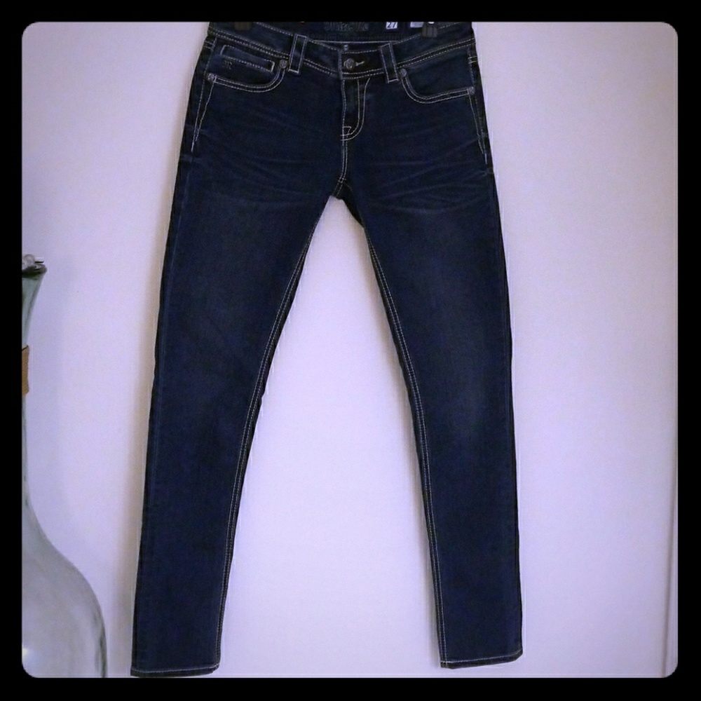 Miss Me Blue Skinny Jeans